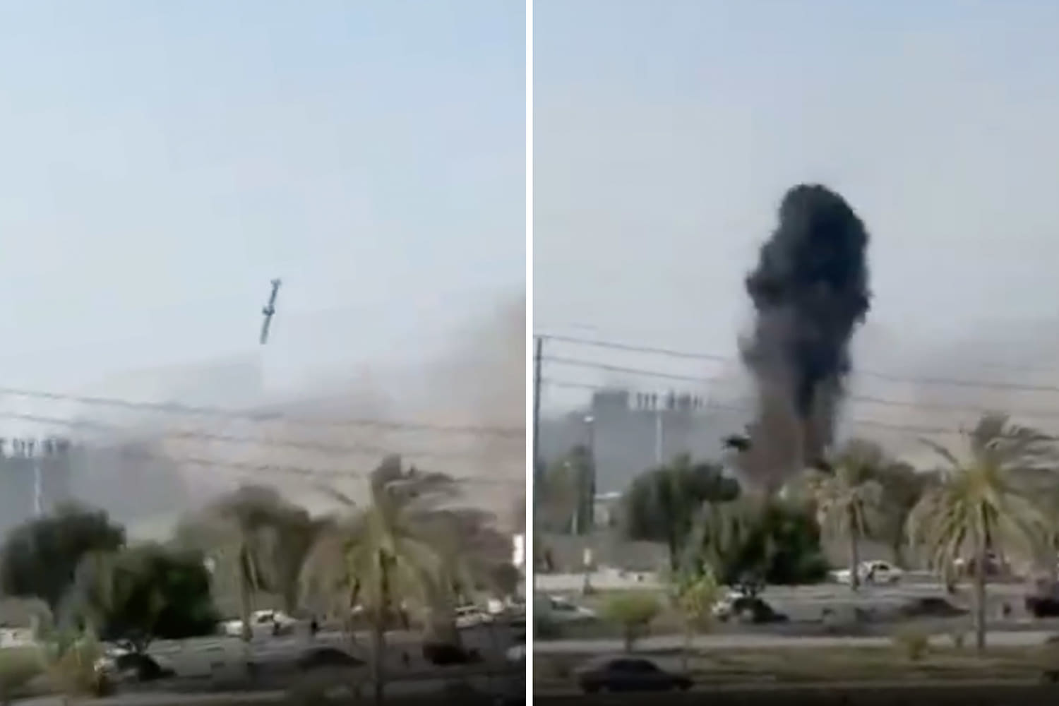 Video appears to show U.S. Tomahawk missile hitting the area of the deadly school strike in Iran
