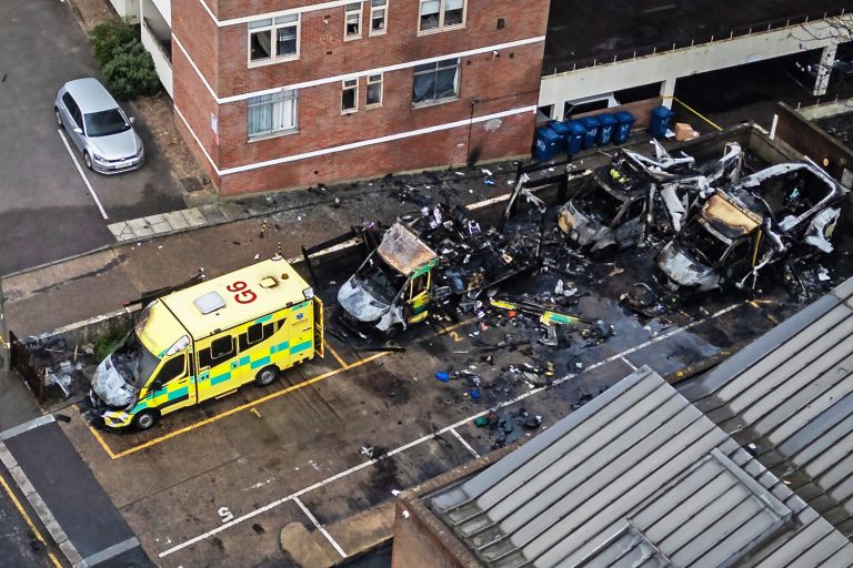 Jewish volunteer ambulances set on fire in London in apparent antisemitic attack