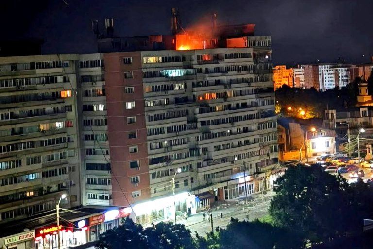 Russia denounced after drone hits Romanian apartment building