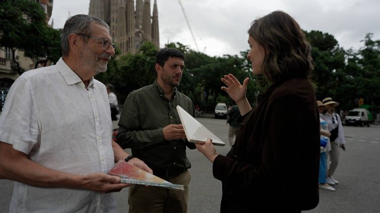 Ceramicists spent 14 years working on the cross atop the Sagrada Familia