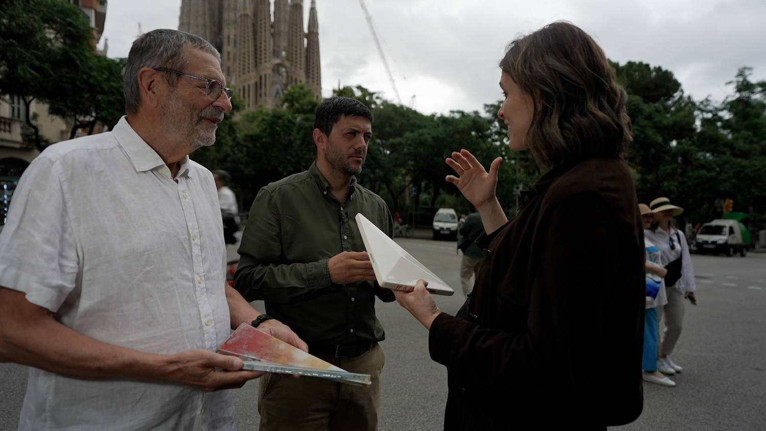 Ceramicists spent 14 years working on the cross atop the Sagrada Familia